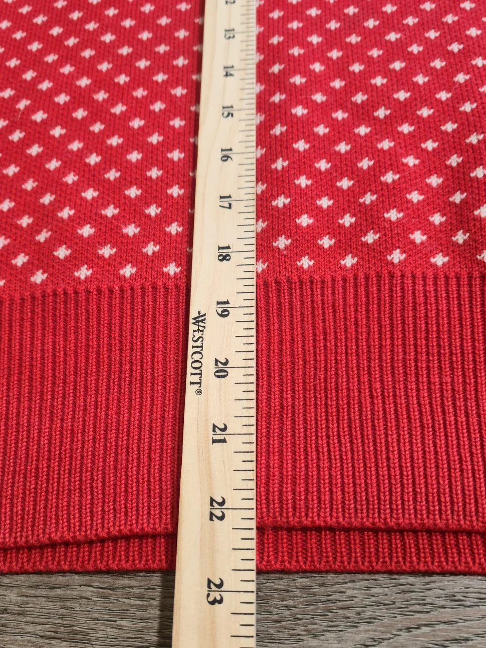 Vintage Gipsa Monsanto Made in Italy Fair Isle Wool Red Sweater Med Lg Holiday